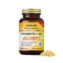 Vitamina D3 + K2 5000 UI - Tecnologia lipossómica para Absorção Melhorada - MK-7 Vitamina K2 100mcg - Suporta Metabolismo de Ósseo e Cálcio - Suplemento D3K2 para Homens e Mulheres - 180 Softgels