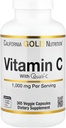 Lake Avenue Vitamina C Suplemento Nutrição - Com Quali-C Ácido Ascórbico - Apoio Imune - Promove resposta imune saudável - Vegan Friendly - Gluten Free, Não-GMO - 1.000 mg - 365 Veggie