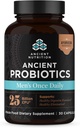 Nutrição antiga Probióticos para homens, Probióticos antigos Homens uma vez diariamente 30ct, apoio digestivo e imunológico, Bloating, gás e alívio da constipação, sem glúten, Superalimentos mistura, 25 bilhões UFCs *