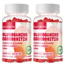 Nutravita Glucosamina Condroitin Gummies com HSH & Elderberry Força Extra - Apoio Conjunto, Suplemento de suporte imunológico antioxidante para adultos, homens e mulheres. 120 Chews de morango