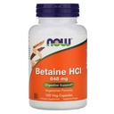 Agora Alimentos Betaine HCl, 648 mg com 150 mg de Pepsin, 120 Cápsulas, 2 Embalagem