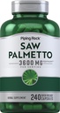 Piping Rock Saw Palmetto Extract 3600mg 240 Cápsulas para Homens e Mulheres