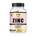 Zinco, Zinco 100mg, Glicinato de magnésio 150mg, Vitamina D3 5000 UI, Vitamina C 500mg por serviço, Suporte imunológico, Imune Booster, Suporte antioxidante