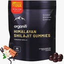 Organifi Shilajit Gummies - Himalayan Shilajit para homens e mulheres com PrimaVie Shilajit, 40-Plus Trace Minerals, e Mais - Balanceador de hormônios, Impulsiona Energia Celular, Melhora Fadiga e Mais, 60 Contagem