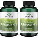 Swanson Ashwagandha Powder Supplement - com Ashwagandha Root para promover alívio de estresse e energia - Suplemento ayurvédico para bem-estar natural (100 cápsulas, 450mg cada) 2 Pack