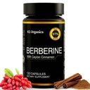 Berberine com Ceilão Canela 1200mg – 97% Pureza- Não-GMO, Gluten-Free, Lab-Testado Vegan Berberine Suplemento (120 Conde)
