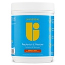 Universal U Repleny & Restaurar Pó, Hidratação e Recuperação, Promove reparo e crescimento muscular, Dosagem personalizada, L-Lysine, L-Glutamina, L-Tryptophan, Sem sabores artificiais, 30 Servings (Mango Twist)