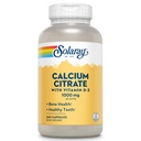 Citrato de cálcio solaray w/Vitamina D3 1000mg, Bons e dentes saudáveis, Coração, Músculo e Nervo Suporte, 60 Serv, 240 VegCaps