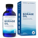 Nordic Naturals Nordic Beauty Borage Oil, Sem sabor - 4 Onças - Borage Seed Oil, Unique Omega-6 para pele saudável e hidratada, 480 miligramas de GLA - Não-GMO - Vegan, 48 Servings