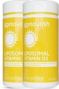 UpNourish 2 Pack - Vitamina lipossomal D 5000 UI 730 softgels, Cholecalciferol Vitamina D3 com óleo de coco natural, VIT D3 Suplemento