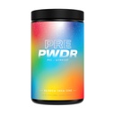 PWDRS pré-treino em pó, tudo natural pré-treino para energia, bomba, resistência e força, com cafeína (Rainbow Snowcone)