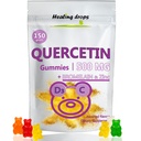 Quercetina com gomas de bromelaína - Vitamina C + Zinco + Vitamina D3 - Quercetina 500mg Gummies para Crianças e Adultos (1)