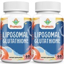 2400MG Glutationa lipossómica, com vitamina C, cardo de leite e ácido alfa-lipóico, antioxidantes mestre, L-Glutationa pura reduzida - sistema imunológico, reparo celular, energia, alta absorção, 120 Softgels