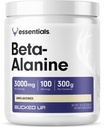 Baldeado Beta Alanine 300mg pó, não-GMO, sem glúten, sem sabor (100 Servões)