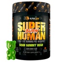 ALPHA LION Queimadura sobre-humana – 2 em 1 Impulsor de Metabolismo Pré-treino e Queimador de Gordura Termogênico para Homens – Suplemento de Supressor de Apetite e Perda de Peso (21 Servões, Urso Gummy Azedo)
