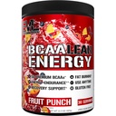 EVL BCAA Lean Energy Powder - Suporte de queimador de gordura de chá verde pré-treino com BCAAs Aminoácidos e Energizers Limpos - BCAA Powder Pós Treino Recuperação Drink for Lean Muscle Recovery - Fruit Punch