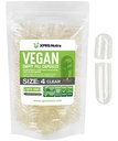 XPRS Nutra Tamanho 4 Cápsulas Vazias - 500 Contagem Clara Pequena Cápsulas Veganas Vazias - DIY Vegetal Cápsula Preenchimento - Filável Do-It-Yourself Veggie Pill Caps para Suplementos