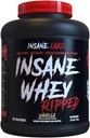 Insane Labz Whey Insane Rasgado, Lean Muscle Building Protein com L-Carnitina e CLA Oil Powder, £ 60 Servings, Vanilla
