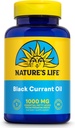 NATURE VIDA Óleo de semente de groselha preta 1000mg - óleo de groselha preta, fonte natural de ácido ômega 6 Gamma Linolênico (GLA) e ácido alfa-linolênico ômega 3 (ALA), 60 dias de garantia, 60 servimentos, 60 Softgels
