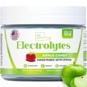 Zero Sugar - Apple Candy Eletrolytes Pó - Hidratação Refrescante - Cafeína Energia Livre com Todos os Ingredientes Naturais - Vegan, Keto, e Paleo - Sugar Free Eletrolytes Drink Mix - com 30 Servings