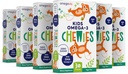 Omega 3 chicletes - Pastilha de gel mastigável ultra-alta DHA - para crianças apoia a saúde do cérebro e olho - sabor de fruta natural sem açúcar - crianças Omega 3 pastilhas de óleo de peixe (6 Pack)
