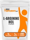 BulkSuplementos.com L-Arginina HCl Pó - Suplemento de óxido nítrico, pó de arginina - sem sabor e sem glúten, 5g por serviço, 1kg (2,2 lbs) (Pacote de 1)