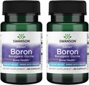Swanson Boron de Albion - Boroganic Glycine Supplement Supplement Suportando Saúde Conjunta e Saúde Óssea - Fórmula de alta absorção pode apoiar o equilíbrio global - (60 cápsulas, 6mg cada) (2 embalagem)