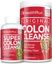 Health Plus Super Colon Cleanse (240 Cápsulas) & Colon Cleanse (12 Ounces/48 Servimentos)