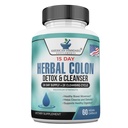 American Standard Supplements Colon Cleanse - 60 Cápsulas Veggie, 30 Servimentos – Mistura de ervas com Psyllium Husk, Folhas de Senna, Aloe Vera, Ginger, Cascara Sagrada & More