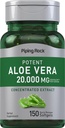 Piping Rock Aloe Vera Cápsulas 20000mg .150 Softgels .