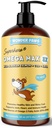 Wonder Paws Fish Oil para cães - Omega 3 para cães de salmão do Alasca, Bacalhau & Krill Oil - EPA DHA Fatty Acids - Menos Shedding & Coceira - Pele, Junta, Imune & Saúde do Coração - Suplemento Líquido (16 onças)