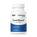 Fairhaven Health CountBoost para Homens Optimal Count and Volume Suplemento de Fertilidade Masculino - Nutrição Pré-Concepção para Ele - com Ashwagandha, Vitamina C, e CoQ10-60 Cápsulas