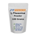 L-Theanina pó 100% puro, Não-GMO, Vegan, Sem glúten Theanina pó Suplemento (Dimensões múltiplas) Humor e cognitivo, alívio de estresse e relaxamento, Scoop incluído (100 Grams)
