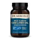 Dr. Mercola Bacalhau Óleo de fígado, 1.300 mg por serviço, 30 Servings (60 cápsulas), Suplemento dietético, Suporta Cérebro, Saúde Osso e Conjunta, Não-GMO, MSC Certificado