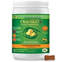 Ocu-GLO Cat & Dog para apoio ocular - Suplemento de visão mastigável para cuidados de animais de estimação grandes e pequenos com Lutein, ácidos gordos Omega-3, extrato de sementes de uva e antioxidantes 30 XL Mastigables
