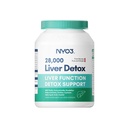 NYO3 Cardo de Leite 200mg Suplemento de Detox Fígado com Raíz de Dandelion & Extrato de Alcachofra 60 Cápsulas