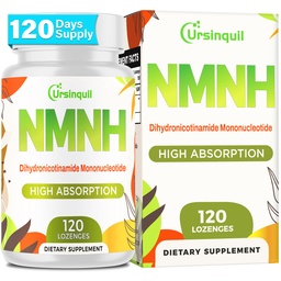 Sublingual NMNH 500mg (Dihidronicotinamida Mononucleotídeo) (120 Servings, NMNH 500mg por serviço) Suplemento NAD para aumentar os níveis NAD à medida que envelhecemos, para o envelhecimento, energia, imunidade, foco - 120 contagem