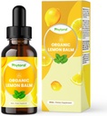 Phytoral Organic Lemon Balm Leaf Extract Líquido para suporte imunológico - Lemon Balm Tintura para suporte de humor e relaxamento - Folha de tintura orgânica gotas para adultos e crianças Suplemento dietético - 60 ml