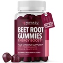 Beterraba Gummies com COQ10 & Romã - Suplemento de óxido nítrico para homens e mulheres - Beterraba para Endurance, Desempenho, Recuperação - Vegan, Não-GMO, Gluten Free - Misturado sabor Berry, 30 Contagem