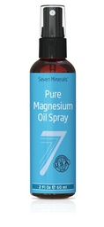 Sete Minerais Tamanho de viagem Puro Óleo de Magnésio - USP Grau Magnésio Spray, No Unhealty Trace Minerals - from Ancient Underground Permian Seabed in USA, Free eBook Incluído (2 fl oz)