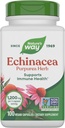 Nature's Way Echinacea Purpurea Herb, Imune Support Supplement*, 1200 mg por 3 cápsulas servindo, Projeto não-GMO verificado, Vegan, 100 Cápsulas (Pacote de Maio Vary)