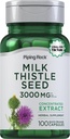 Piping Rock Milk Thistle Supplement 3000mg 100 Cápsulas
