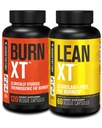 Fábrica Jacked Burn-XT Clinicamente estudado queimador de gordura e perda de peso Suplemento - Apetite Supressor & Energia Booster (120 Cápsulas) & Lean-XT Queimador de gordura sem cafeína (60 Cápsulas)