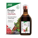 Floradix Ferro & Ervas - Suplemento de ervas líquidas para apoio energético - Suplemento de ferro com vitamina C & Complexo de vitamina B - para homens e mulheres - 16.9 fl oz