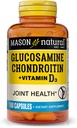 MASON NATURAL Glucosamina Condroitin Plus Vitamina D3 - Suporta a saúde articular e óssea, melhor mobilidade e flexibilidade, 160 cápsulas