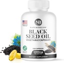 NaturoBliss Black Seed Oil - 150 Cápsulas Softgel Skin Health (Non-GMO & Vegan) Premium Cold-Pressed Nigella Sativa Produzindo Puro Black Cumin Seed Oil - 1000mg Por 2 Cápsulas Serving - 75 Servings