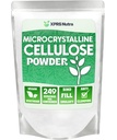 XPRS Nutra Microcristalina Celulose Pó - Odorless Celulose Fibra Pó - 100% Puro em Pó Celulose Suplemento é uma fibra insolúvel para Pill Binder Mix e Celulose Pasta (1.10 libras)