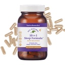 Remédios nativos 10-em-1 Ajuda natural ao sono para adultos e crianças 4+ – Suplemento de sono de ervas com Melatonina 5mg, Magnésio, Raiz valeriana, Camomila & L-Tryptophan – Não-Habit Forming, Vegan, 60 Cápsulas
