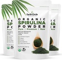 Círculo de Terra Orgânicos espirulina em pó, Kosher, cru e não-irradiado □ Puro Vegan Protein