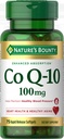 A recompensa da natureza CoQ10, ajuda a manter a pressão sanguínea saudável, 100 mg, Softgels de liberação rápida, 75 contagem